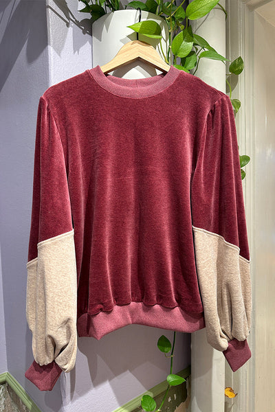 Froks Isabel Sweatshirt / Rhubarb & Desert sand